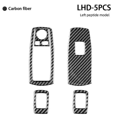 Mavlaro Echtcarbon Fensterheberschalter-Blenden 4-teilig für BMW X3 E83 2004-2010