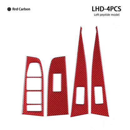 Mavlaro Carbon-Look Fensterheberschalter-Blenden 4-teilig für BMW 5er G60 2024
