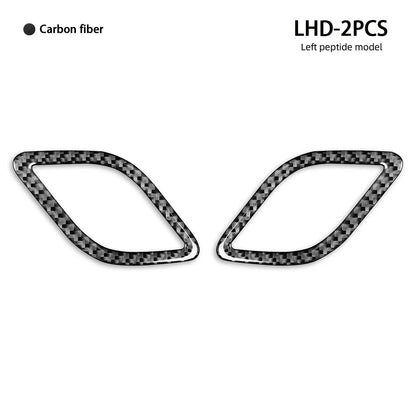 Mavlaro Echtcarbon Seiten-Defroster Luftauslass Rahmen 2-teilig für BMW X1 E84 2013-2015