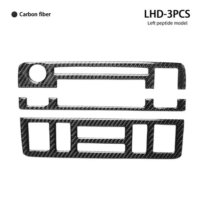 Mavlaro Echtcarbon Mittelkonsole Rahmen-Set 3-teilig für BMW 3er E46 1998-2006