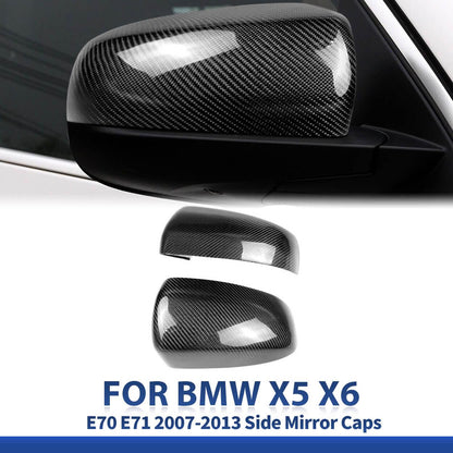 Mavlaro Echtcarbon Spiegelkappen-Overlays für BMW X5 E70 & X6 E71 2007-2013