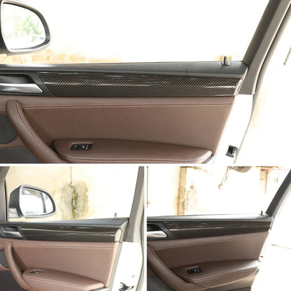 Mavlaro Türverkleidungs-Zierleisten Carbon-Look 4-teilig für BMW X3 F25 & X4 F26 2011-2017