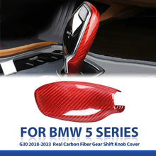 Mavlaro Echtcarbon Schaltknauf-Abdeckung für BMW 5er G30/G31 2018-2023 Linkslenker