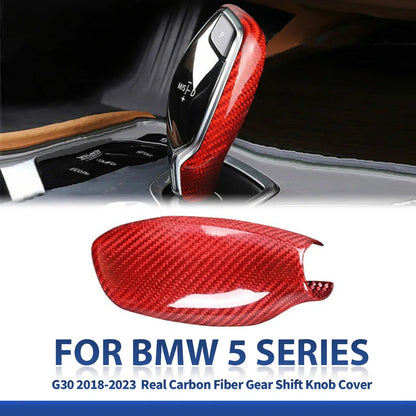 Mavlaro Echtcarbon Schaltknauf-Abdeckung für BMW 5er G30/G31 2018-2023 Linkslenker