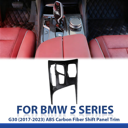 Mavlaro Schaltpanel-Blende Carbon-Look ABS für BMW 5er G30/G31 2017-2023