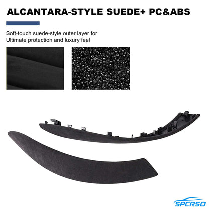 Mavlaro Interior Door Handle Covers – Suitable for BMW 3/4 Series F30-F36 and M3/M4 F80/F82/F83, available in genuine leather and Alcantara materials, compatible with left-hand drive and right-hand drive models.