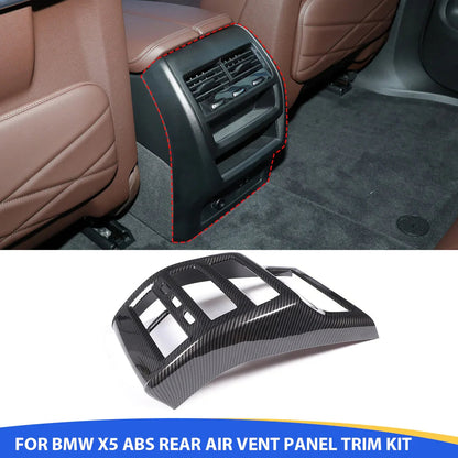 Mavlaro hintere Luftauslass-Kickpanel-Blende Carbon-Look für BMW X5 G05 2019-2022