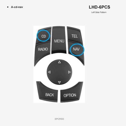 Mavlaro CIC iDrive Multimedia-Tasten Ersatzset für BMW E/F Modelle