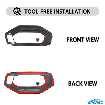 Mavlaro Real Carbon Fiber Front Reading Light Lamp Trim Cover for BMW 8 Series G14 2019-2022 Interior Upgrade