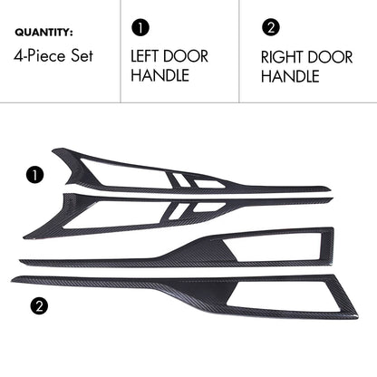 Mavlaro Real Carbon Fiber Interior Door Handle Trim for BMW 8 Series G16 & F93 (2019+)