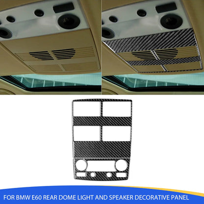 Mavlaro Echtcarbon Fond-Dachleuchten- & Lautsprecherblende für BMW 5er E60 2004-2010