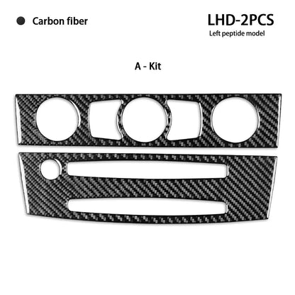 Mavlaro Echtcarbon Klima- & CD-Bedienteil Blende A-Kit für BMW 5er E60 2004-2010