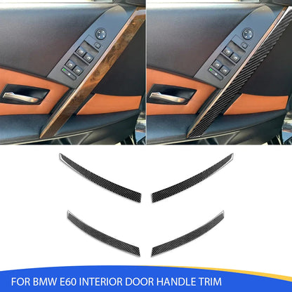 Mavlaro Echtcarbon Innentürgriff-Zierleisten für BMW 5er E60 2004-2007