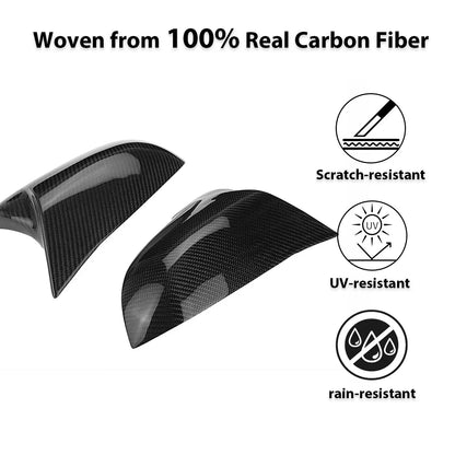 Mavlaro Echtcarbon Spiegelkappen Ersatz für BMW X1 F48/X2 F39/1er F40/2er F44/Z4 G29
