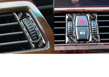 Mavlaro Echtcarbon mittlere Lüftungsdüse & Warnblink-Tastenrahmen für BMW 5er E60 2004-2010