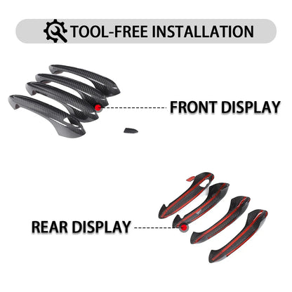 Mavlaro Türgriffmulden-Schutzblenden Carbon-Look für BMW G20/G30/X3/X4/X5 2020-2025