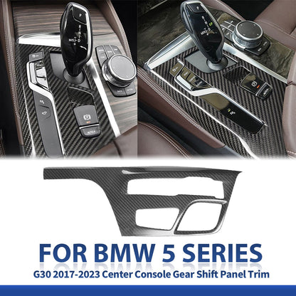 Mavlaro Echtcarbon/Forged-Carbon Schaltpanel-Blende für BMW 5er G30 2017-2023 Linkslenker