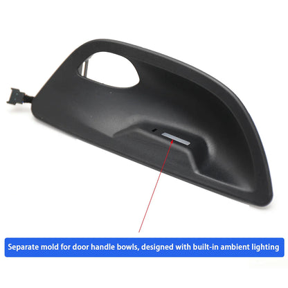 Mavlaro LED Ambientebeleuchtung Türleisten 4-teilig für BMW 5er F10/F11 2010-2017 Blau/Orange