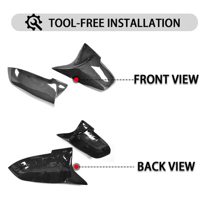Mavlaro Echtcarbon/Forged-Carbon Spiegelkappen Ersatz für BMW F30/F31/F32/F36 & X1 E84