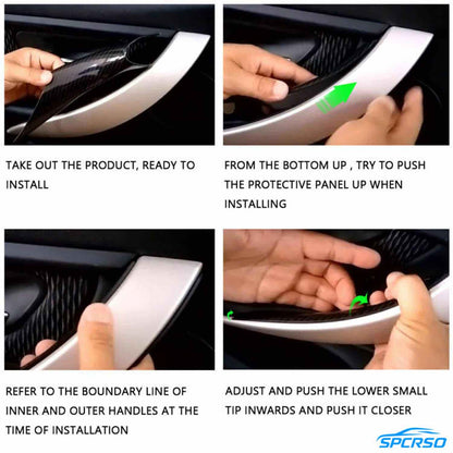 Mavlaro Suede Alcantara Interior Door Handle Cover Protect – BMW 3/4 Series F30-F36 2013-2018, 2/4 Pc Set