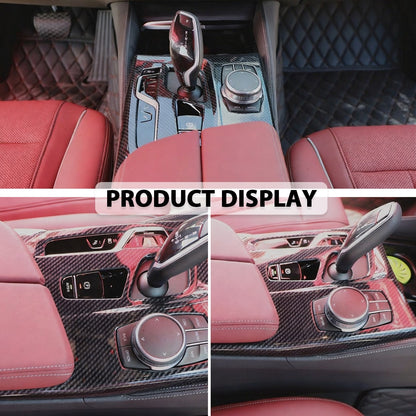 Mavlaro Schaltpanel-Blende Carbon-Look ABS für BMW 5er G30/G31 2017-2023