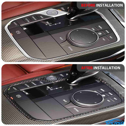 Mavlaro Echtcarbon Schaltpanel-Rahmen für BMW X5/X6/X7/XM G05/G06/G07/G09 2019-2023