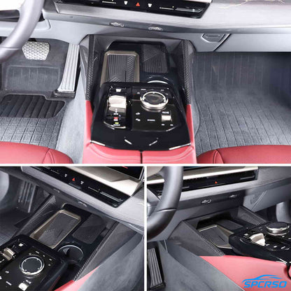 Mavlaro Echtcarbon Schaltpanel-Seitenblenden 2-teilig für BMW 5er G60/i5 ab 2024