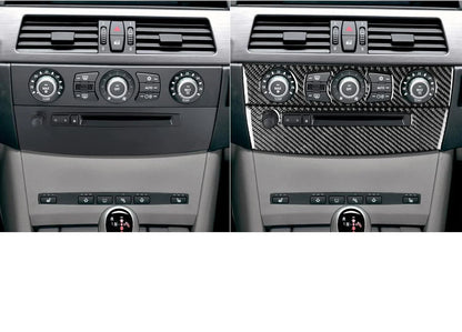 Mavlaro Echtcarbon Klima- & CD-Bedienteil Blende B-Kit für BMW 5er E60 2004-2010