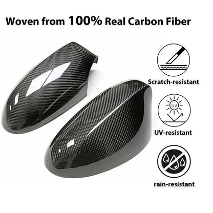 Mavlaro Echtcarbon Spiegelkappen Ersatz für BMW 1er E81/E82/E87 2010-2011