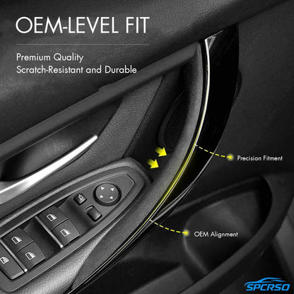 Mavlaro Suede Alcantara Interior Door Handle Cover Protect – BMW 3/4 Series F30-F36 2013-2018, 2/4 Pc Set