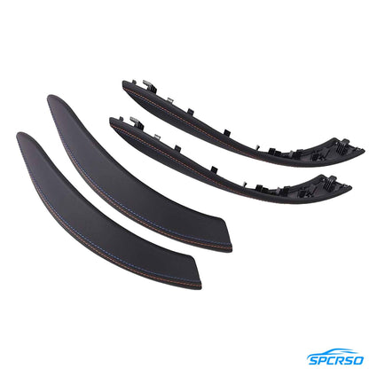 Mavlaro Interior Door Handle Covers – Suitable for BMW 3/4 Series F30-F36 and M3/M4 F80/F82/F83, available in genuine leather and Alcantara materials, compatible with left-hand drive and right-hand drive models.