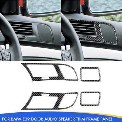 Mavlaro Echtcarbon Türlautsprecher-Rahmen Kit für BMW 5er E39 & M5 1998-2003