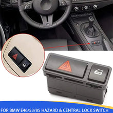 Mavlaro Warnblink- & Zentralverriegelungsschalter Ersatz für BMW E46/E53/E85 1999-2008