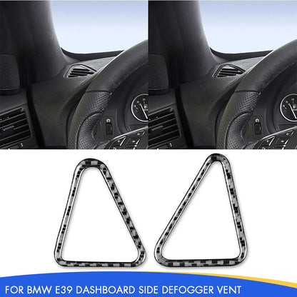 Mavlaro Echtcarbon seitliche Defroster-Lüftungsrahmen für BMW 5er E39 & M5 1998-2003