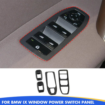 Mavlaro Carbon-Look Fensterheberschalter-Blenden für BMW iX I20 2022-2026