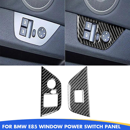 Mavlaro Echtcarbon Fensterheberschalter-Blenden 2-teilig für BMW Z4 E85/E86 2003-2008