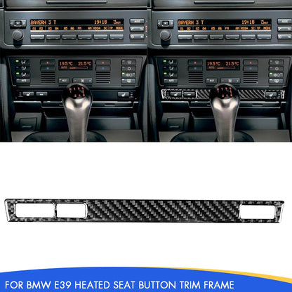 Mavlaro Echtcarbon Sitzheizung-Tastenrahmen für BMW 5er E39 & M5 1998-2003