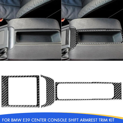 Mavlaro Echtcarbon Mittelkonsole Panel-Kit für BMW 5er E39 & M5 1998-2003