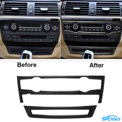 Mavlaro Echtcarbon Armaturenbrett- & Konsolen-Set 16-teilig für BMW X5 E70 & X6 E71/E72 2007-2014