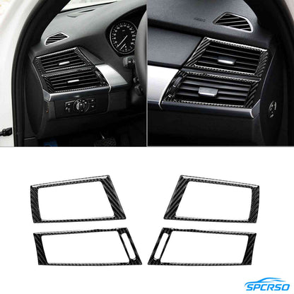 Mavlaro Echtcarbon Armaturenbrett- & Konsolen-Set 16-teilig für BMW X5 E70 & X6 E71/E72 2007-2014