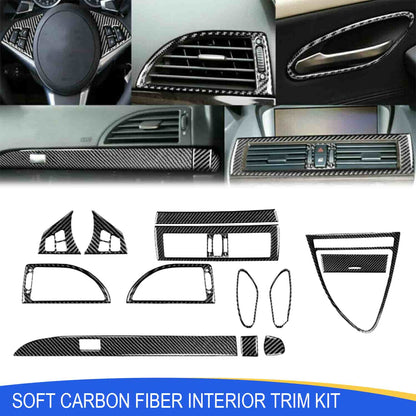 Mavlaro Soft-Carbon Innenraum-Komplettset 14-teilig für BMW 6er E63/E64 2004-2010