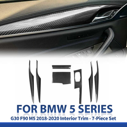 Mavlaro Echtcarbon Innenraumleisten Set 7-teilig für BMW 5er G30 & M5 F90 2018-2020