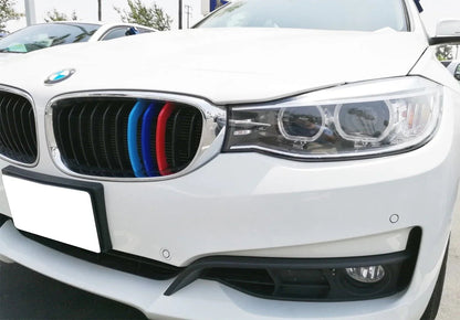Mavlaro M-Farben Nieren-Zierstreifen für BMW 3er GT F34 2013-2020 11-Streben-Grill