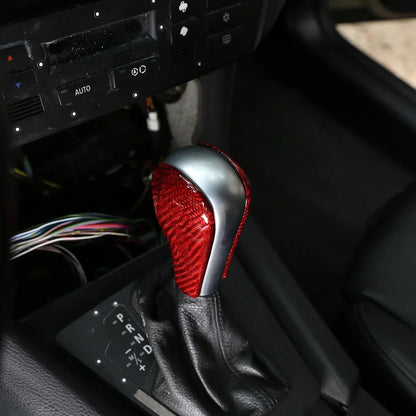Mavlaro Echtcarbon Schaltknauf-Abdeckung für BMW E39/E60/E90/X3 E83/X5 E53 1996-2010