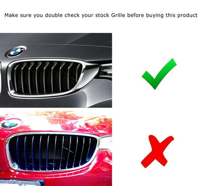 Mavlaro M-Farben Nieren-Zierstreifen für BMW 3er GT F34 M-Sport 2013-2020 9-Streben-Grill