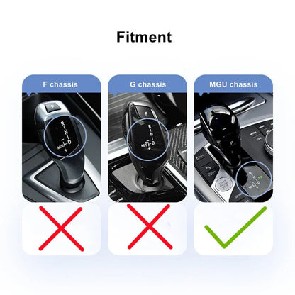 Mavlaro Crystal Gangwahlschalter & Startknopf Kit für BMW G-Serie MGU Linkslenker