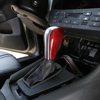 Mavlaro Echtcarbon Schaltknauf-Abdeckung für BMW E39/E60/E90/X3 E83/X5 E53 1996-2010