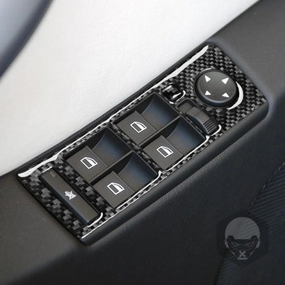 Mavlaro Echtcarbon Fensterheberschalter-Blenden für BMW X5 E53 2000-2006