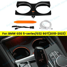 Mavlaro LED Getränkehalter Ambientebeleuchtung 11 Farben für BMW 5er G30 & 6er GT G32 2018-2023
