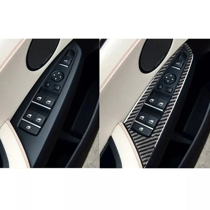 Mavlaro Soft-Carbon Fensterheberschalter-Blenden für BMW X3 F25 2011-2017 & X4 F26 2014-2017